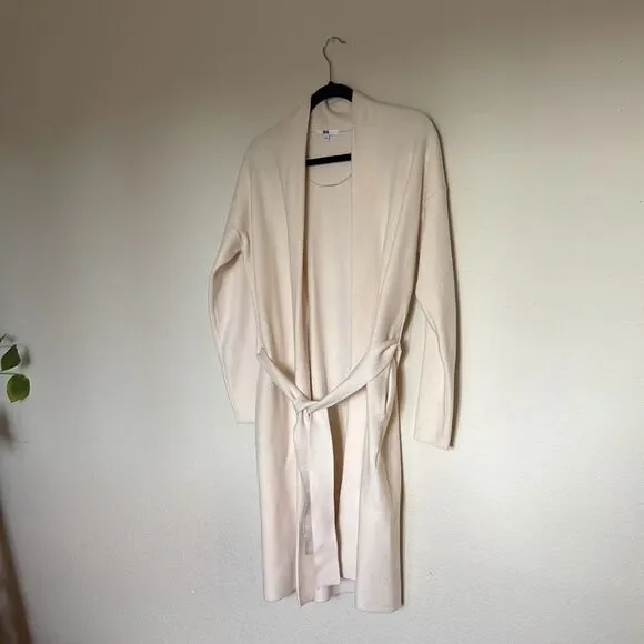 Uni Qlo | Cream Cardigan with Wrap Size Small - Picture 5 of 6